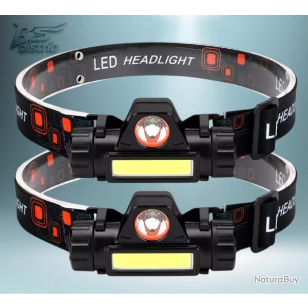 Pack 2 Lampes Frontale �tanche Rechargeable...Ench�re 1 Euro