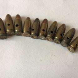 VENDU PAR LE-CUIRASSIER LOT N&deg;6 DE 10 BALLES 9 MM  NEUTRALISEES