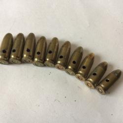 VENDU PAR LE-CUIRASSIER LOT N&deg; 3 DE 10 BALLES 9 MM  NEUTRALISEES