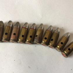 VENDU PAR LE-CUIRASSIER LOT N&deg; 5 DE 10 BALLES 9 MM  NEUTRALISEES