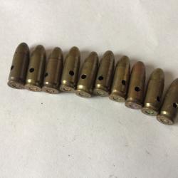 VENDU PAR LE-CUIRASSIER LOT N&deg; 2 DE 10 BALLES 9 MM  NEUTRALISEES