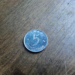 monnaie 5 centimes  &eacute;pie 1962