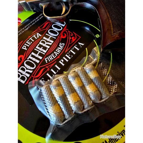 Six cartouches papier: 1.4 grammes pn / 44 Pnf2 balle ronde 454