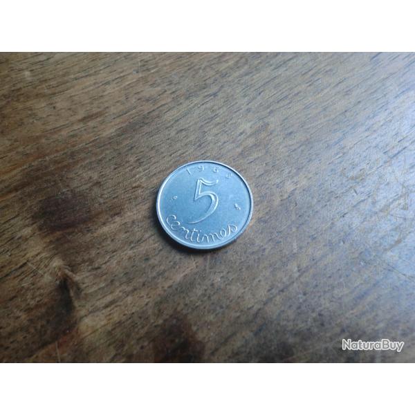 monnaie 5 centimes  �pie 1963