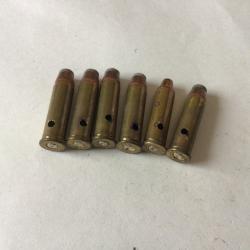 VENDU PAR LE-CUIRASSIER LOT N&deg;2 DE 6 BALLES  CALIBRE 38 SPECIAL NEUTRALISEES
