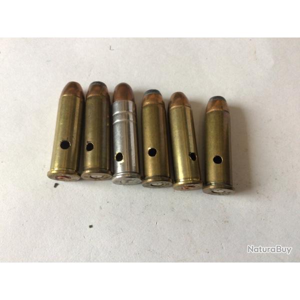 VENDU PAR LE-CUIRASSIER LOT N�1 DE 6 BALLES  CALIBRE 38 SPECIAL NEUTRALISEES