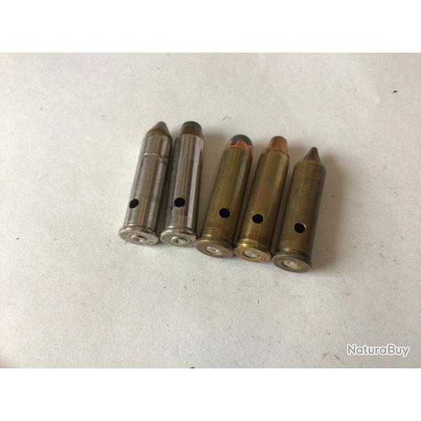 VENDU PAR LE-CUIRASSIER LOT N�2 DE 5 BALLES  CALIBRE 357 MAGNUM DIFF�RENTES NEUTRALISEES