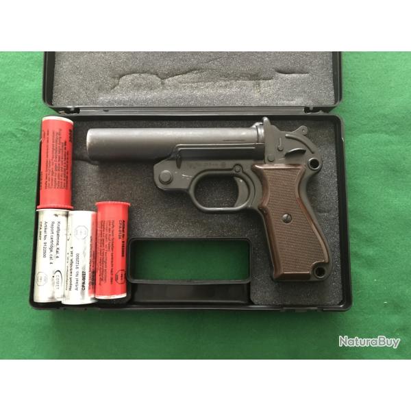 LANCE FUSEE ALLEMAND DEUTSCH LEUCHTPISTOLE, PAS DE VENTE ALMA 10X  4X