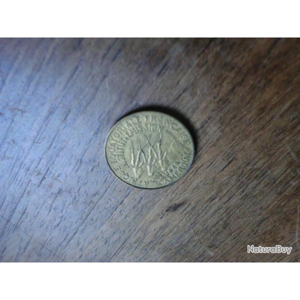 monnaie 5 francs afrique cameroun  1958