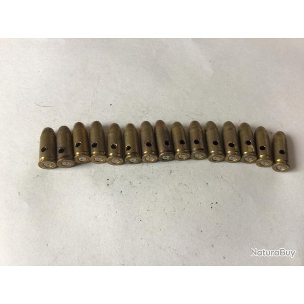 VENDU PAR LE-CUIRASSIER LOT N�17 DE 15 BALLES  CALIBRE 7,65 MM  NEUTRALISEES