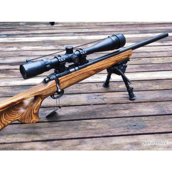 Carabine CZ 455 Thumbhole + lunette + bipied