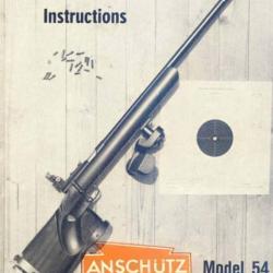 notice carabine ANSCHUTZ 54 (envoi par mail) - VENDU PAR JEPERCUTE (m2669)
