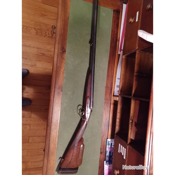 Fusil chasse juxtapos� calibre 12  Darne chambre 65 Taille de crosse 36 ancien fonctionne +housse cu