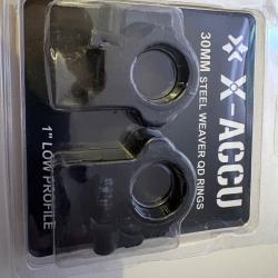 Colliers bas 30mm pour rail Weaver.