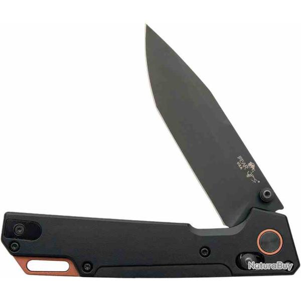 Couteau Bear OPS Nekama I Lame Tanto Acier 14C28N Manche Black Alu Crossbar Lock USA BCMC1100ALBK