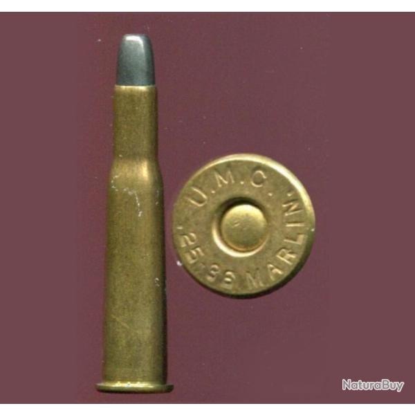 .25-36 MARLIN - RARE - marquage : U.M.C.  .25-36 MARLIN - balle cuivre �tam� m�plate