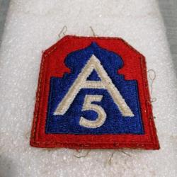 Patch arm&eacute;e us 5th ARMY WW2 ORIGINAL