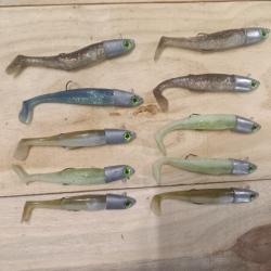 Lot de 10 leurres souples 35g