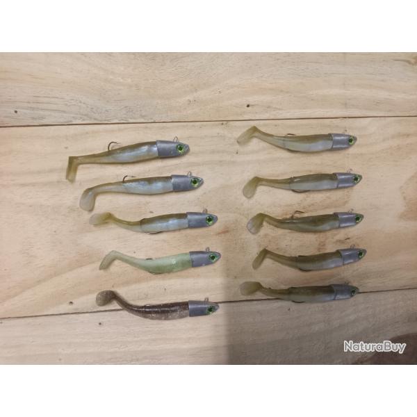 Lot de 10 leurres souples