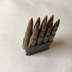 VENDU PAR LE-CUIRASSIER CLIP DE 8 BALLES CALIBRE 30-06 GARAND SPRINGFIEL