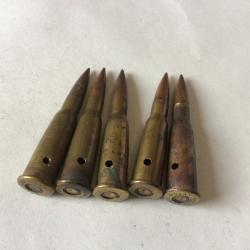 VENDU PAR LE-CUIRASSIER LOT DE  5 BALLES CALIBRE 8 MM LEBEL ARTILLERIE NEUTRALISEES