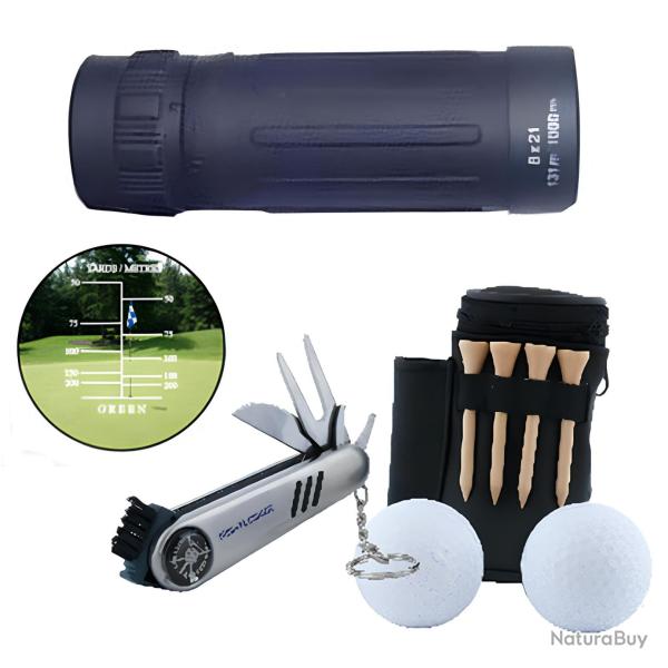 ENCHERE � 1� !! SET de GOLF avec TELEMETRE 8 x 21 Golfscope de DIGITAL OPTIC