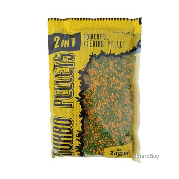 Pellets Carp Zoom 2 en 1 Turbo 3mm 500g Pineapple Banana