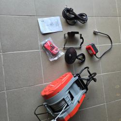 Palan &eacute;lectrique &agrave; c&acirc;ble 490kg 30m 2,8 kW 230 V vitesse variable t&eacute;l&eacute;commande SANS fil REF PHS49030R