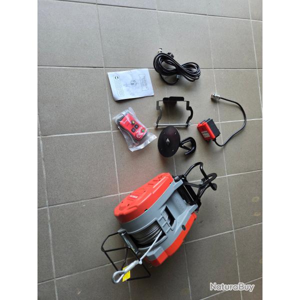 Palan �lectrique � c�ble 490kg 30m 2,8 kW 230 V vitesse variable t�l�commande SANS fil REF PHS49030R