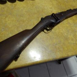 peu courant mousqueton carabine Berthier 1892 1&deg;type non modif St Etienne culasse autre N&deg; canon1915