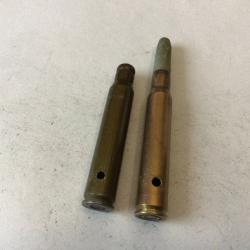 VENDU PAR LE-CUIRASSIER LOT DE 2 BALLES  CALIBRE 7,62 NATO A BLANC    NEUTRALISEES