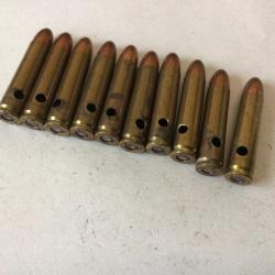 VENDU PAR LE-CUIRASSIER LOT N&deg;3 DE 10 BALLES  CALIBRE 30 M1. WW2    NEUTRALISEES