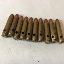 VENDU PAR LE-CUIRASSIER LOT N&deg; 5 DE 10 BALLES  CALIBRE 30 M1. WW2    NEUTRALISEES