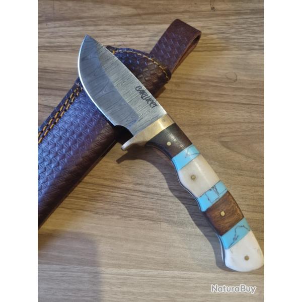 Couteau damas artisanal