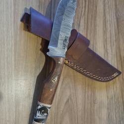 Couteau damas artisanal style Vendetta