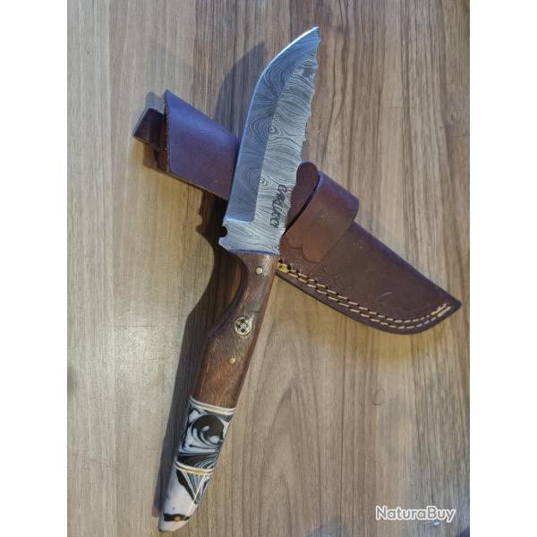 Couteau damas artisanal style Vendetta