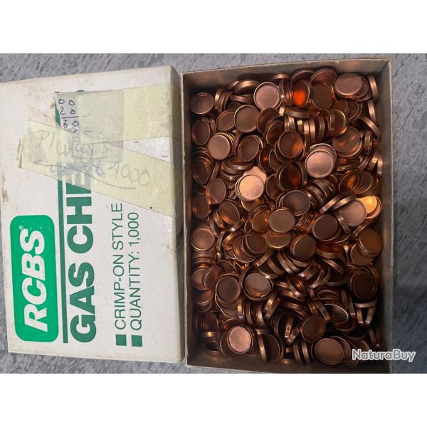 Vends Gas checks RCBS calibre 0,375.