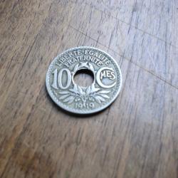 monnaie 10 C  lindauer  1919