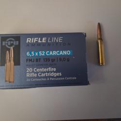partizan 6,5&times;52 Carcano FMJ BT 139grs (&times;20)
