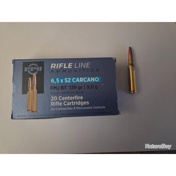 partizan 6,5�52 Carcano FMJ BT 139grs (�20)