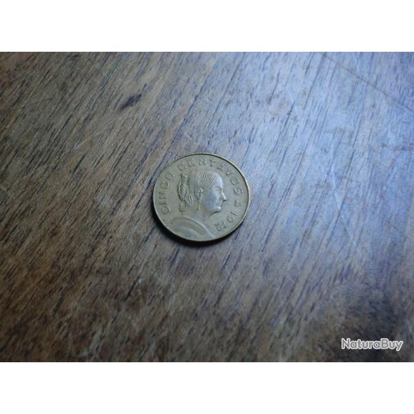 monnaie mexique 5 centavos  1972