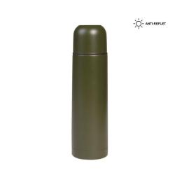 Bouteille isotherme en inox 0,5 L - couleur vert arm&eacute;e