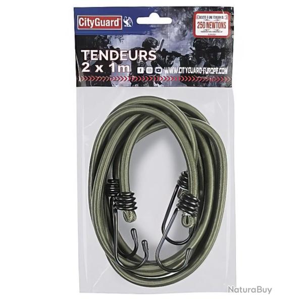 Lot de 2 tendeurs, vert arm�e, haute r�sistance