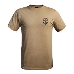 T shirt logo Troupes de Marine Sable Beige