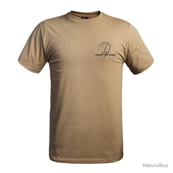 T shirt logo Arm�e de Terre Sable Beige