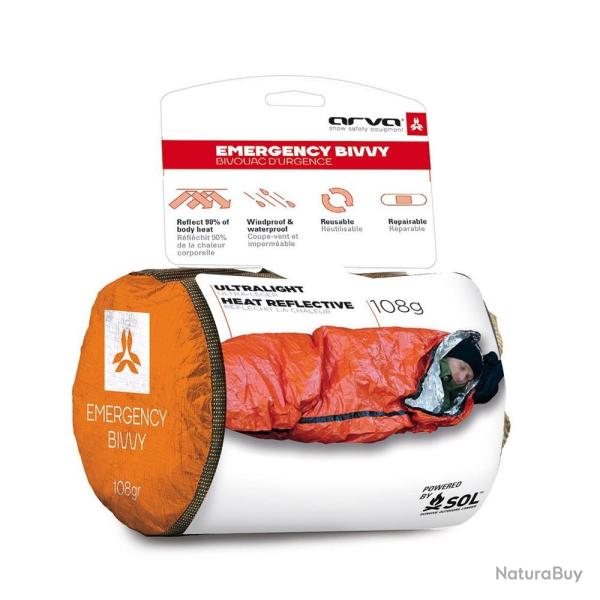 Sac de couchage d'urgence, ARVA
