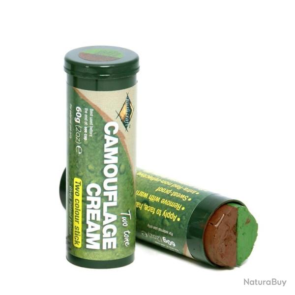 Stick camouflage/grimage militaire, 60g, BCB marron / vert