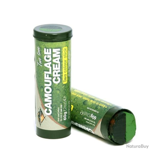 Stick camouflage/grimage militaire, 60g, BCB noir / vert
