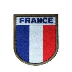 Patch velcro : Ecusson France brod&eacute; r&eacute;glementaire