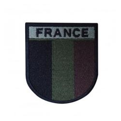 Patch velcro : &Eacute;cusson France basse visibilit&eacute; brod&eacute;
